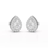 1.27 CT Lab Diamond Pear Cut Stud Earring