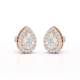 1.27 CT Lab Diamond Pear Cut Stud Earring