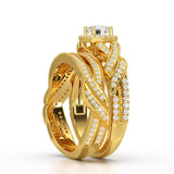 1.27 CT Twisted Lab Grown Diamond Engagement Ring