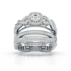 1.27 CT Twisted Lab Grown Diamond Engagement Ring