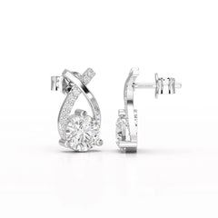 1.38 CT Lab Diamond Stud Earrings Jama Jewels