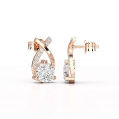 1.38 CT Lab Diamond Stud Earrings Jama Jewels