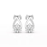 1.38 CT Lab Diamond Stud Earrings
