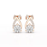 1.38 CT Lab Diamond Stud Earrings