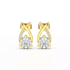 1.38 CT Lab Diamond Stud Earrings Jama Jewels