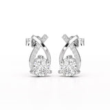1.38 CT Lab Diamond Stud Earrings