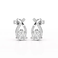 1.38 CT Lab Diamond Stud Earrings Jama Jewels