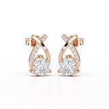 1.38 CT Lab Diamond Stud Earrings
