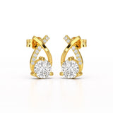 1.38 CT Lab Diamond Stud Earrings