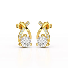 1.38 CT Lab Diamond Stud Earrings Jama Jewels