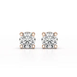 1.38 CT Single Diamond Stud Earrings - Jama Jewels