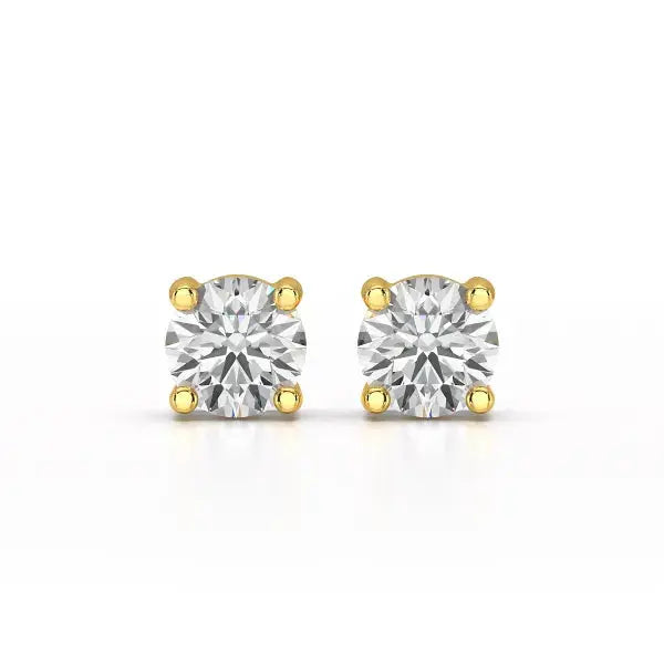 1.38 CT Single Diamond Stud Earrings - Jama Jewels