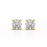 1.38 CT Single Diamond Stud Earrings - Jama Jewels