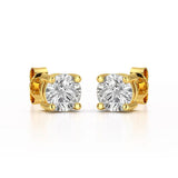 1.38 CT Single Diamond Stud Earrings - Jama Jewels