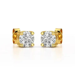 1.38 CT Single Diamond Stud Earrings - Jama Jewels