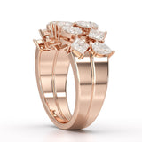 1.38 CT Two Layer Lab Diamond Ring