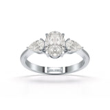 1.3 CT Three Stone Lab Diamond Ring