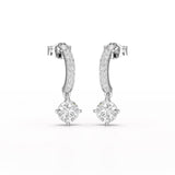 1.41 CT Lab Diamond Dangle Earring
