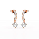 1.41 CT Lab Diamond Dangle Earring