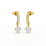 1.41 CT Lab Diamond Dangle Earring