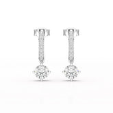 1.41 CT Lab Diamond Dangle Earring Jama Jewels