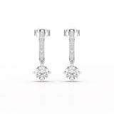 1.41 CT Lab Diamond Dangle Earring