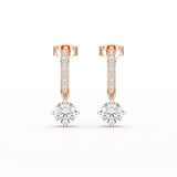 1.41 CT Lab Diamond Dangle Earring