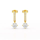 1.41 CT Lab Diamond Dangle Earring