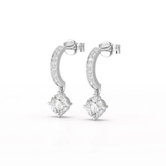 1.41 CT Lab Diamond Dangle Earring Jama Jewels