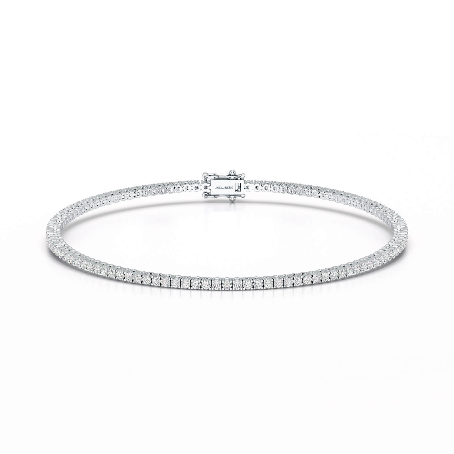 Simple Round 1.48 CT Lab Diamond Bracelet