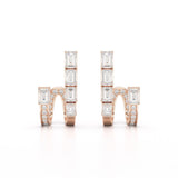 1.53 CT Lab Diamond Emerald Cut Earrings
