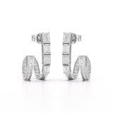 1.53 CT Lab Diamond Emerald Cut Earrings