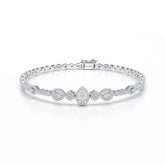 1.53 CT Pear Cut Lab Grown Diamond Bracelet