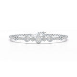1.53 CT Pear Cut Lab Grown Diamond Bracelet
