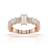 1.56 CT Cluster Baguettes Lab Diamond Ring