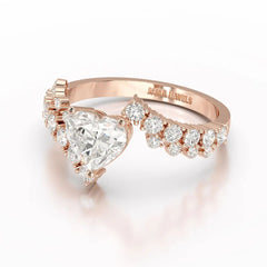 1.57 CT Heart Shaped Lab Diamond Ring Jama Jewels