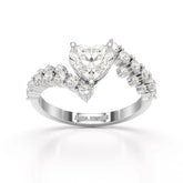 1.57 CT Heart Shaped Lab Diamond Ring Jama Jewels