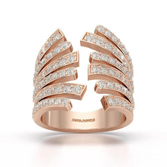 1.58 CT Multi Layer Lab Diamond Ring Jama Jewels