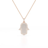 1.5 CT Baguette Straight Cut Lab Diamond Pendant