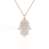 1.5 CT Baguette Straight Cut Lab Diamond Pendant