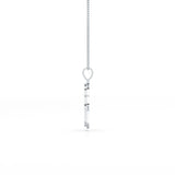 1.5 CT Baguette Straight Cut Lab Diamond Pendant