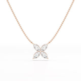 3.2 CT Marquise Cut Lab Diamond Earring and Pendant Set
