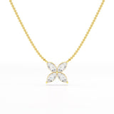 3.2 CT Marquise Cut Lab Diamond Earring and Pendant Set