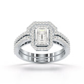 1.63 CT Emerald Cut Lab Diamond Ring