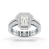 1.63 CT Emerald Cut Lab Diamond Ring