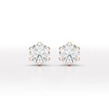 1.68 CT Round Lab Diamond Stud Earrings - Jama Jewels