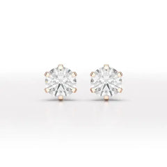 1.68 CT Round Lab Diamond Stud Earrings - Jama Jewels