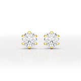 1.68 CT Round Lab Diamond Stud Earrings - Jama Jewels