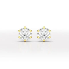 1.68 CT Round Lab Diamond Stud Earrings - Jama Jewels