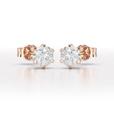 1.68 CT Round Lab Diamond Stud Earrings - Jama Jewels